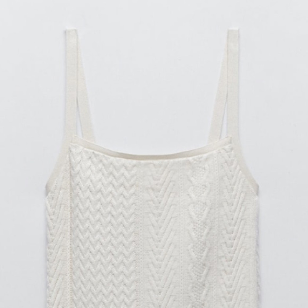 BRAND NEW ZARA Cable Knit Short Dress